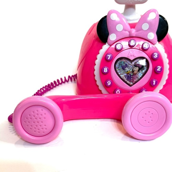 Just Play Disney Minnie Mouse Daisy Duck Happy Helpers Phone, Pink Toy Phone - Picture 3 of 8